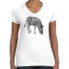 Women's Fine Jersey V-Neck Tee Thumbnail