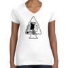 Women's Fine Jersey V-Neck Tee Thumbnail