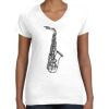 Women's Fine Jersey V-Neck Tee Thumbnail