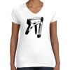 Women's Fine Jersey V-Neck Tee Thumbnail