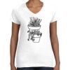 Women's Fine Jersey V-Neck Tee Thumbnail