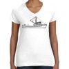 Women's Fine Jersey V-Neck Tee Thumbnail