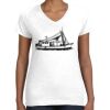 Women's Fine Jersey V-Neck Tee Thumbnail