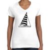 Women's Fine Jersey V-Neck Tee Thumbnail