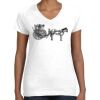 Women's Fine Jersey V-Neck Tee Thumbnail