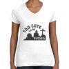 Women's Fine Jersey V-Neck Tee Thumbnail